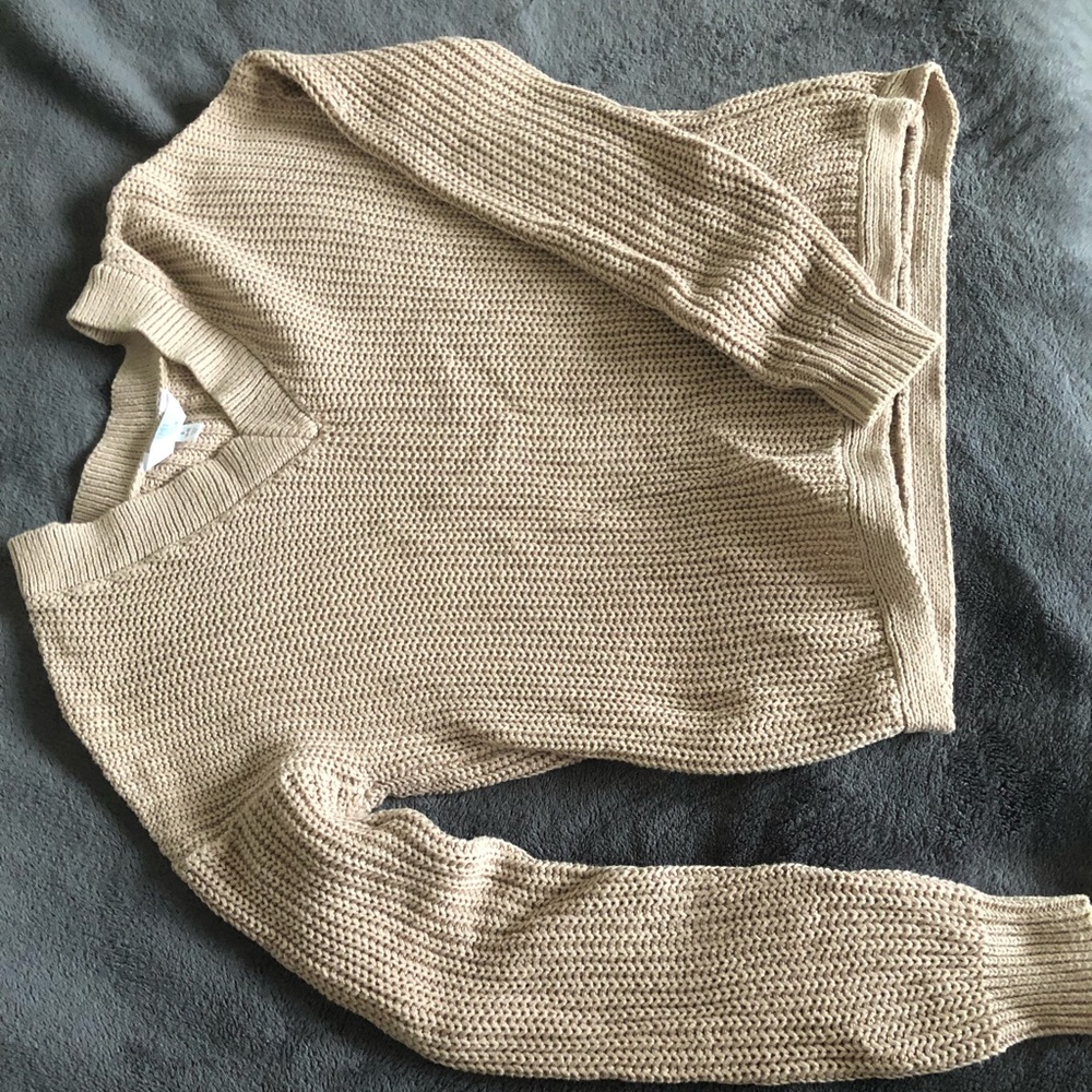 Small Light brown knitted sweater